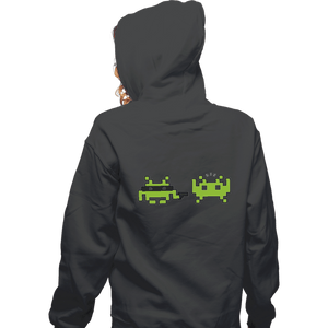 Secret_Shirts Zippered Hoodies, Unisex / Small / Dark Heather Space Robber