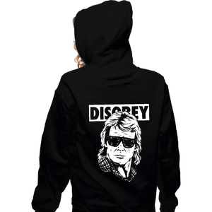 Shirts Zippered Hoodies, Unisex / Small / Black They Disobey