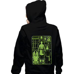 Daily_Deal_Shirts Zippered Hoodies, Unisex / Small / Black Zoro Model Sprue