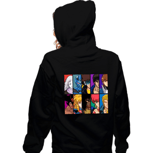 Daily_Deal_Shirts Zippered Hoodies, Unisex / Small / Black Anime OVA VS. Anime OVA