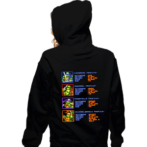 Secret_Shirts Zippered Hoodies, Unisex / Small / Black TMNT Profiles