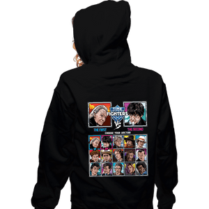 Shirts Zippered Hoodies, Unisex / Small / Black Time Fighters 1st VS 2nd