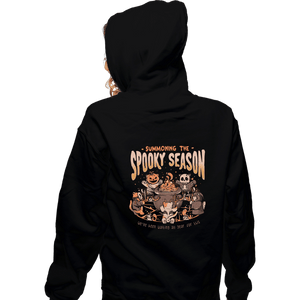 Secret_Shirts Zippered Hoodies, Unisex / Small / Black Summon The Spooky Season