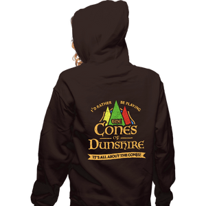 Secret_Shirts Zippered Hoodies, Unisex / Small / Dark Chocolate The Cones