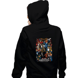 Secret_Shirts Zippered Hoodies, Unisex / Small / Black Super Horror Icons!