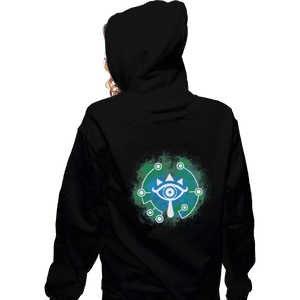 Shirts Zippered Hoodies, Unisex / Small / Black Open Your Sheikah Eye