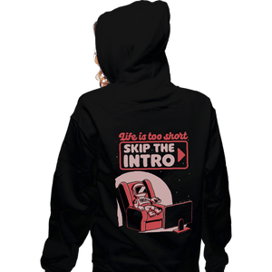 Secret_Shirts Zippered Hoodies, Unisex / Small / Black Streaming Astronaut