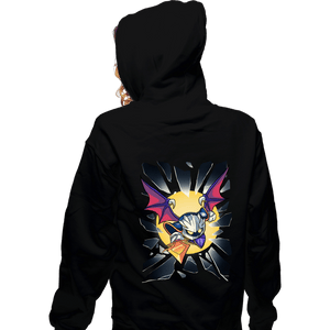 Daily_Deal_Shirts Zippered Hoodies, Unisex / Small / Black Shattered Glass