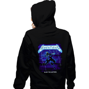 Secret_Shirts Zippered Hoodies, Unisex / Small / Black Blast The Lightning!