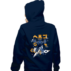 Secret_Shirts Zippered Hoodies, Unisex / Small / Navy Space Troubles