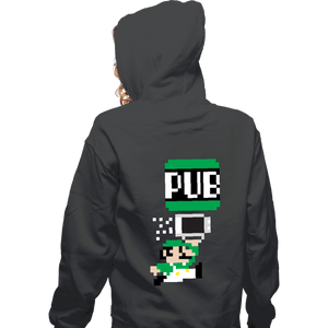 Shirts Zippered Hoodies, Unisex / Small / Dark Heather To The Pub Luigi