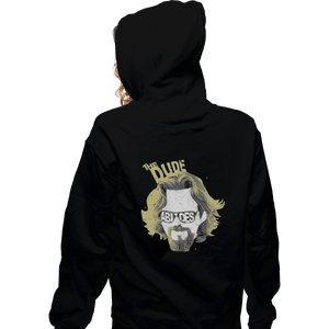 Shirts Zippered Hoodies, Unisex / Small / Black The Dude Abides