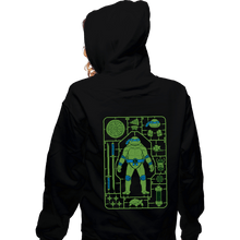 Load image into Gallery viewer, Daily_Deal_Shirts Zippered Hoodies, Unisex / Small / Black Leonardo Model Sprue
