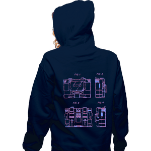 Secret_Shirts Zippered Hoodies, Unisex / Small / Navy Start The Music!