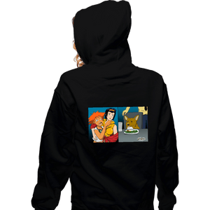 Secret_Shirts Zippered Hoodies, Unisex / Small / Black Women Yelling At Data Dog