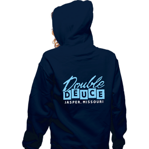 Secret_Shirts Zippered Hoodies, Unisex / Small / Navy Double Deuce!