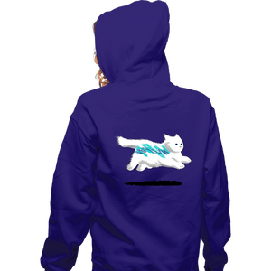 Secret_Shirts Zippered Hoodies, Unisex / Small / Violet Jazz Cat