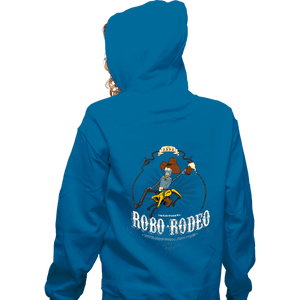 Secret_Shirts Zippered Hoodies, Unisex / Small / Royal Blue Robo-Rodeo