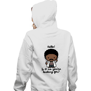 Secret_Shirts Zippered Hoodies, Unisex / Small / White Lionel Kitty