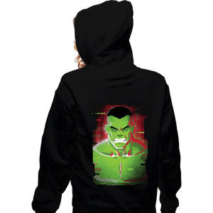 Shirts Zippered Hoodies, Unisex / Small / Black Glitch Hulk