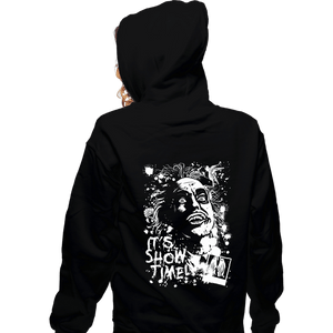 Daily_Deal_Shirts Zippered Hoodies, Unisex / Small / Black Beetlejuice Splatter