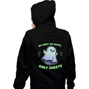 Secret_Shirts Zippered Hoodies, Unisex / Small / Black Only Sheets