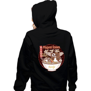 Shirts Zippered Hoodies, Unisex / Small / Black Mogwai Night Ramen