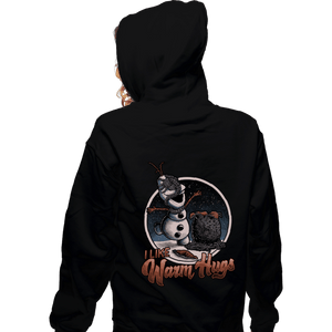 Secret_Shirts Zippered Hoodies, Unisex / Small / Black Warm Hugs!