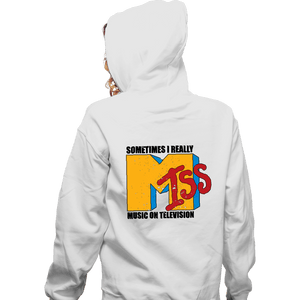 Secret_Shirts Zippered Hoodies, Unisex / Small / White I Miss Music