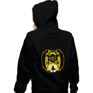 Secret_Shirts Zippered Hoodies, Unisex / Small / Black The Winged Dragon